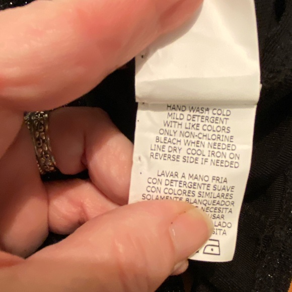 Helen Blake black sparkly cap sleeve Top - Picture 12 of 12